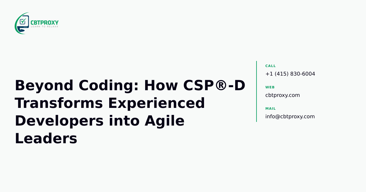 Beyond Coding: How CSP®-D Transforms Experience...