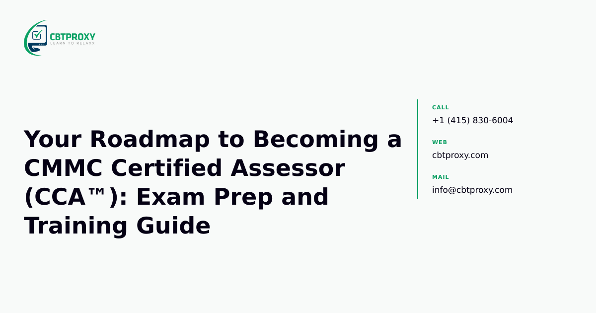 Your Roadmap to Becoming a CMMC Certified Asses...