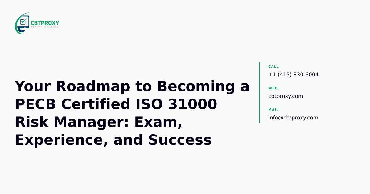 Your Roadmap to Becoming a PECB Certified ISO 3...